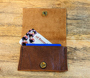 Brown Front Pocket Leather Wallet