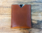 Premium Camel White Stitch Card Holders