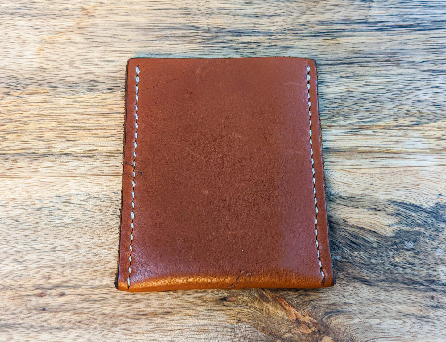 Premium Camel White Stitch Card Holders