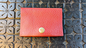 Red Front Pocket Leather Wallet