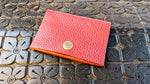 Red Front Pocket Leather Wallet