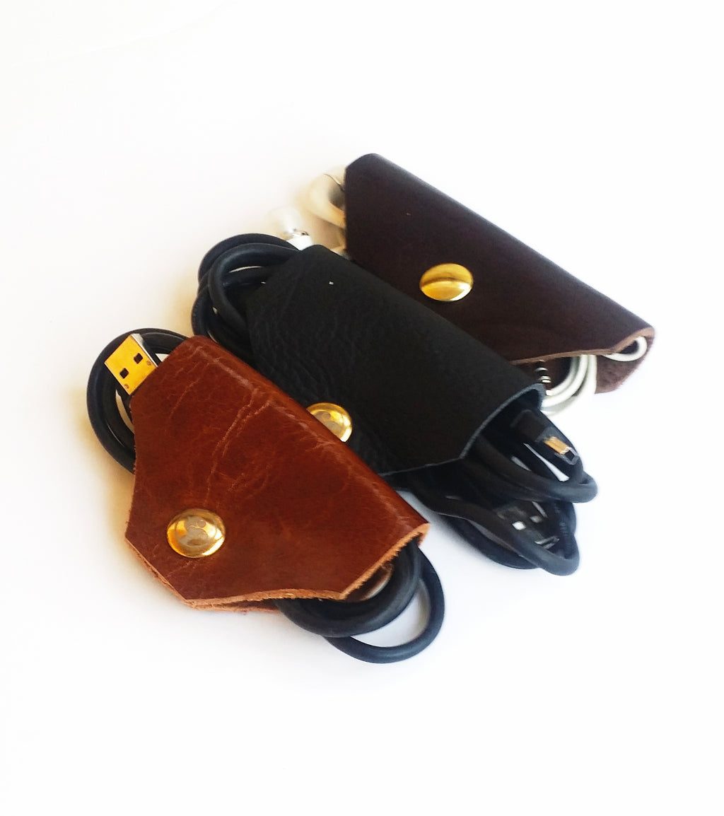 Premium Leather Cord Keepers