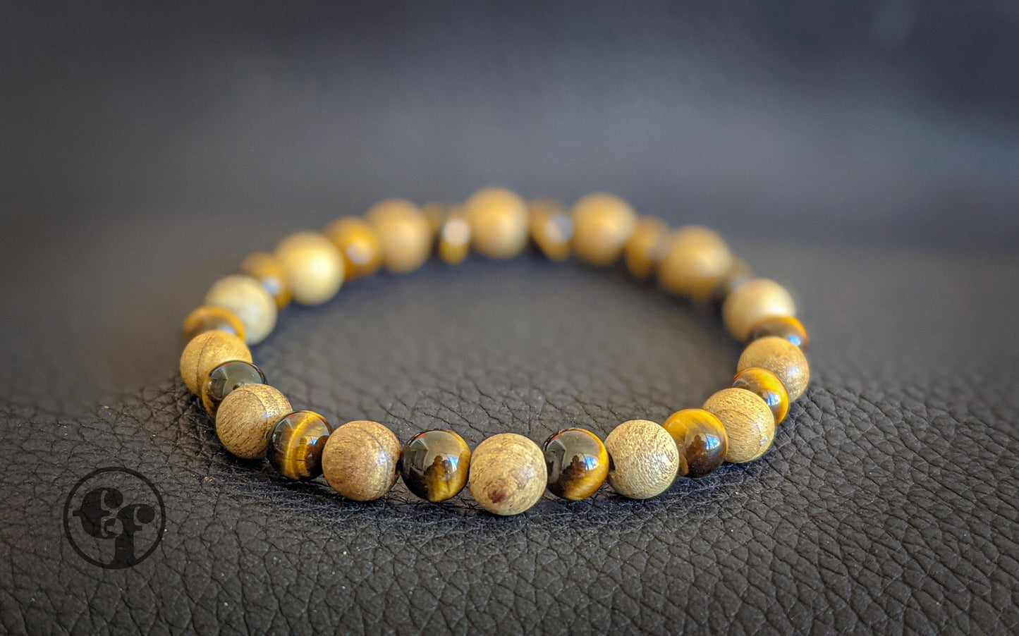 6MM Tigers Eye | Sandalwood | Bead Bracelet