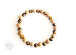 6MM Tigers Eye | Sandalwood | Bead Bracelet