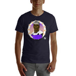 African Futuristic Warrior Purple T-Shirt Unisex