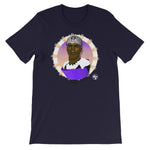 African Futuristic Warrior Purple T-Shirt Unisex