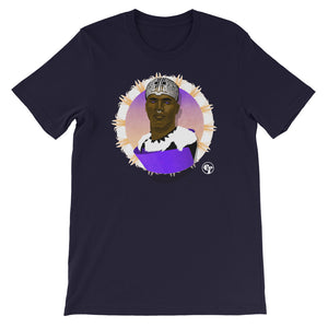 African Futuristic Warrior Purple T-Shirt Unisex