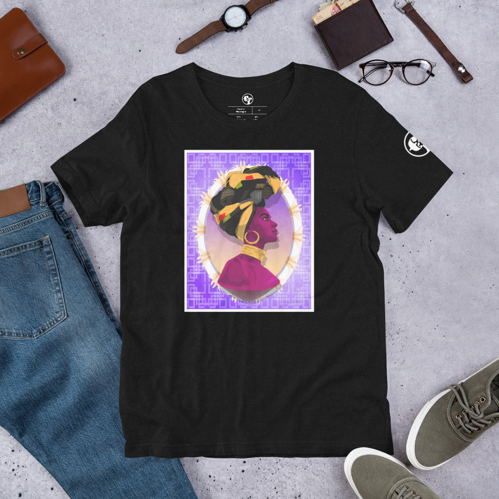 Shapes of Blackness Purple Headwrap T-Shirt